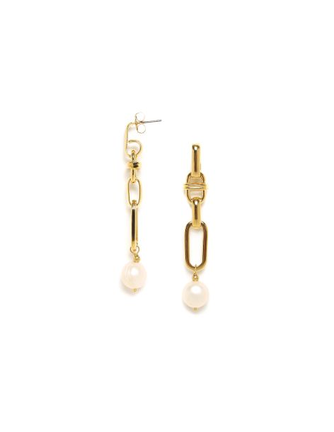 BROOKLYN Boucles D'Oreilles Longues Dorées Ori Tao 2