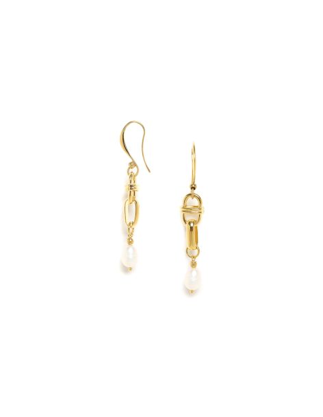 BROOKLYN Boucles D'Oreilles Crochets Dorées Ori Tao 2