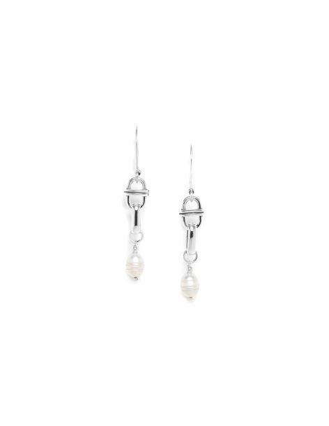 BROOKLYN Boucles D'Oreilles Crochets Argentées Ori Tao