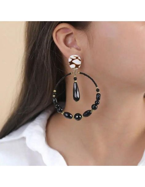 BAGHEERA Boucles D'Oreilles Gitanes Nature Bijoux 2