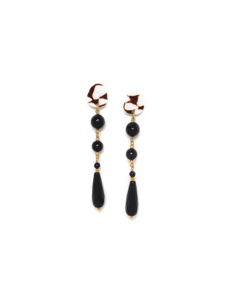 BAGHEERA Boucles D'Oreilles Longues Nature Bijoux