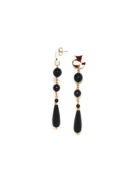 BAGHEERA Boucles D'Oreilles Longues Nature Bijoux 2