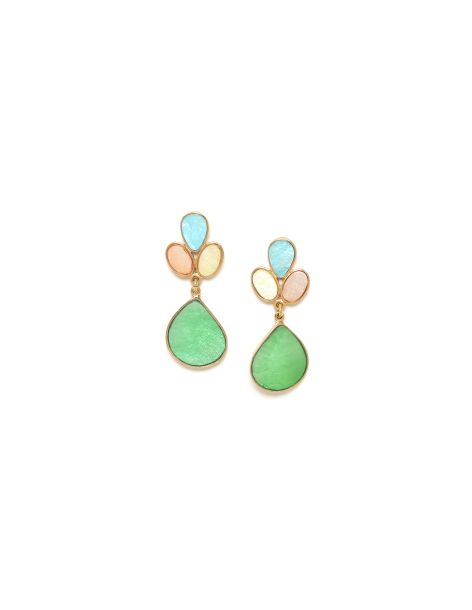 VICTOIRE Boucles D'Oreilles Pendant Vert Franck Herval