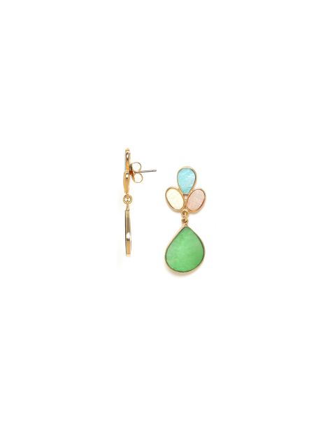 VICTOIRE Boucles D'Oreilles Pendant Vert Franck Herval 2