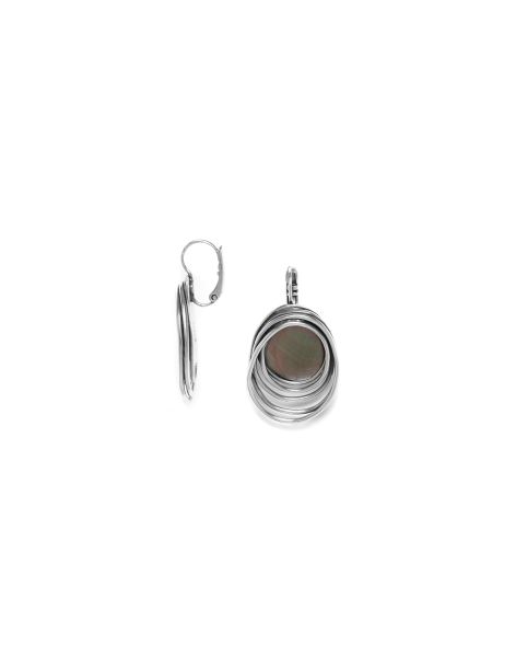 TYPHOON Boucles D'Oreilles Dormeuses Argent Ori Tao 2