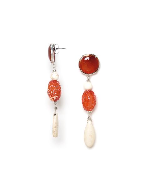 TERRA COTTA Boucles D'Oreilles Longues Nature Bijoux 2