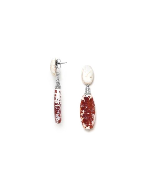 TERRA COTTA Boucles D'Oreilles Top Ovale Nature Bijoux 2