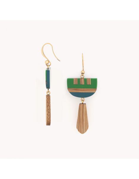 KORUBO Boucles D'Oreilles Crochets Nature Bijoux 2
