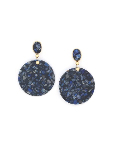 VENEZIA Boucles D'Oreilles Grand Disque Nature Bijoux
