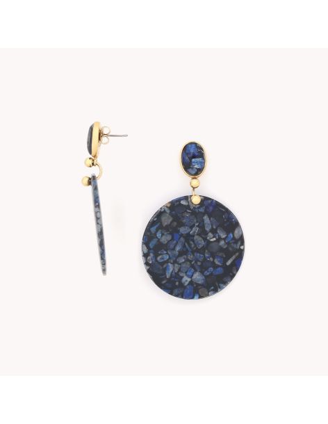 VENEZIA Boucles D'Oreilles Grand Disque Nature Bijoux 2