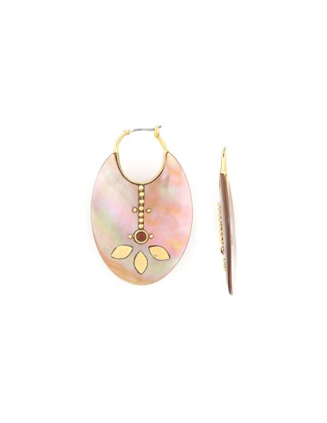 LOUISON Boucles D'Oreilles Nacre Ovale Franck Herval