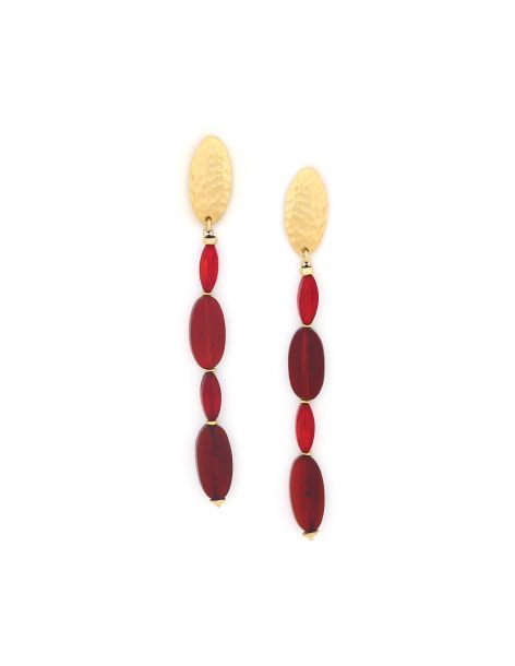 TANANARIVE Boucles D'Oreilles Longues Nature Bijoux