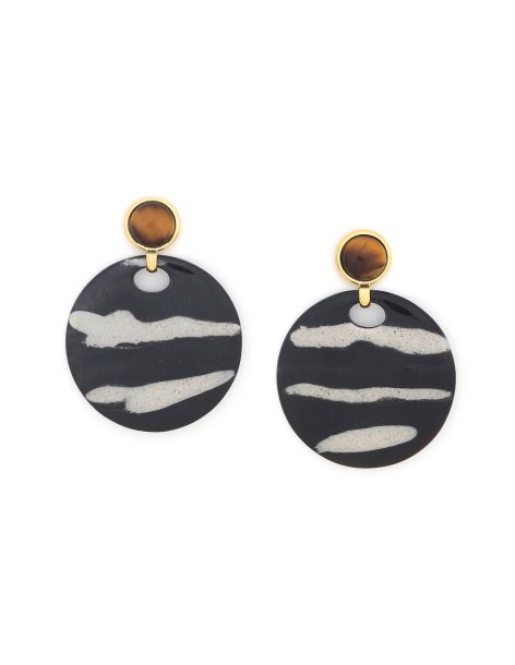 ZEBRA Boucles D'Oreilles Gitanes Nature Bijoux