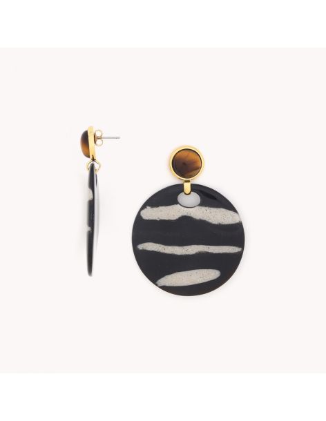 ZEBRA Boucles D'Oreilles Gitanes Nature Bijoux 2