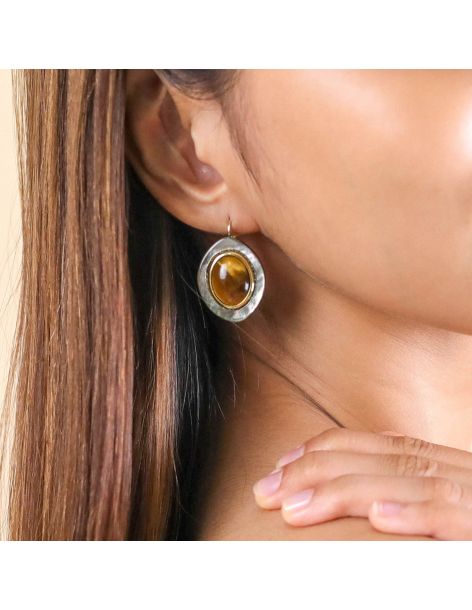 ZEBRA Boucles D'Oreilles Dormeuses Nature Bijoux 2