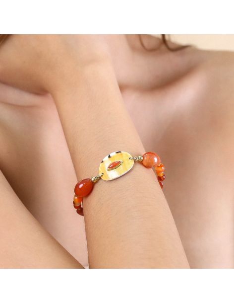 CONIDAE Bracelet Agate Nature Bijoux 2