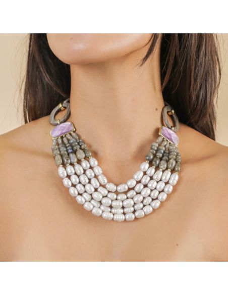 LAVANDER Boucles D'Oreilles 3 Eléments Nature Bijoux