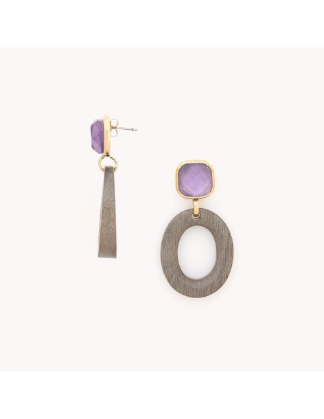 LAVANDER Boucles D'Oreilles Anneau Nature Bijoux 2