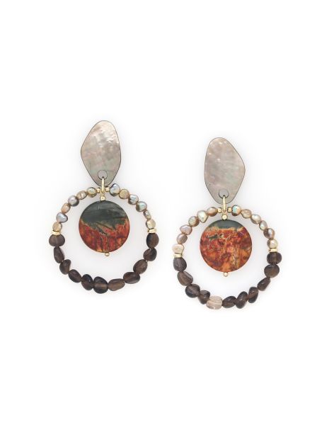 L'ILE ROUSSE Boucles D'Oreilles Gitanes Nature Bijoux