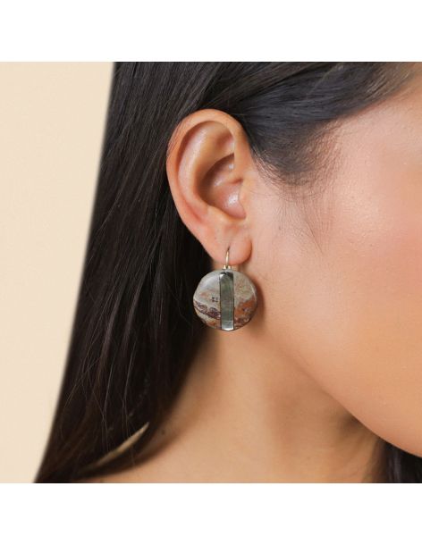 L'ILE ROUSSE Boucles D'Oreilles Dormeuses Nature Bijoux 2