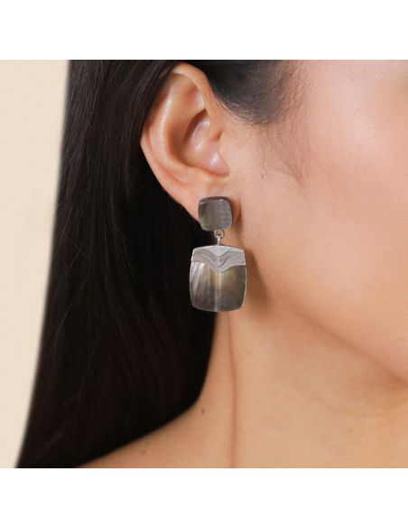 MINDORO Boucles D'Oreilles 2 Eléments Nature Bijoux