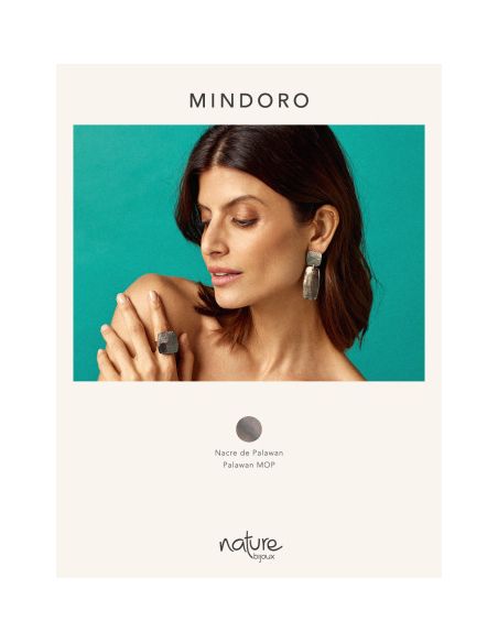 MINDORO Boucles D'Oreilles 2 Eléments Nature Bijoux