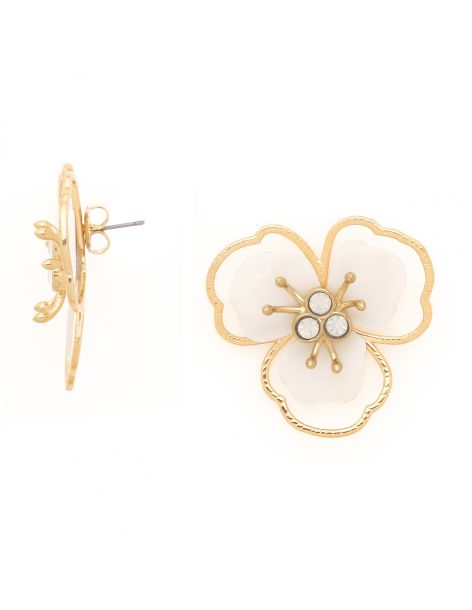 LISETTE Boucles D'Oreilles Fleur Grand Modèle Franck Herval 2