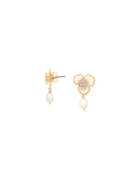 LISETTE Boucles D'Oreilles Fleur Et Perle Franck Herval 2